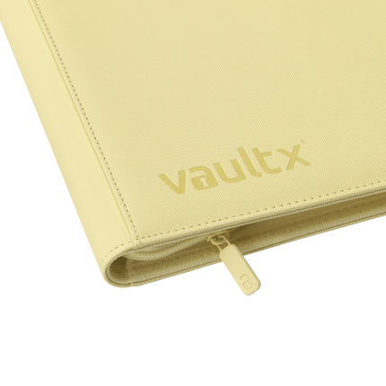Vault X - 9-Pocket Exo-Tec® Zip Binder - Pastel Yellow