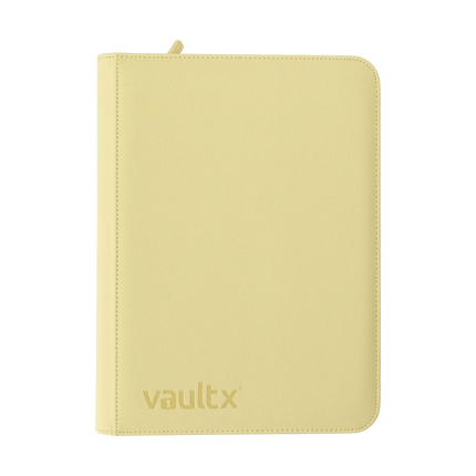 Vault X - 9-Pocket Exo-Tec® Zip Binder - Pastel Yellow