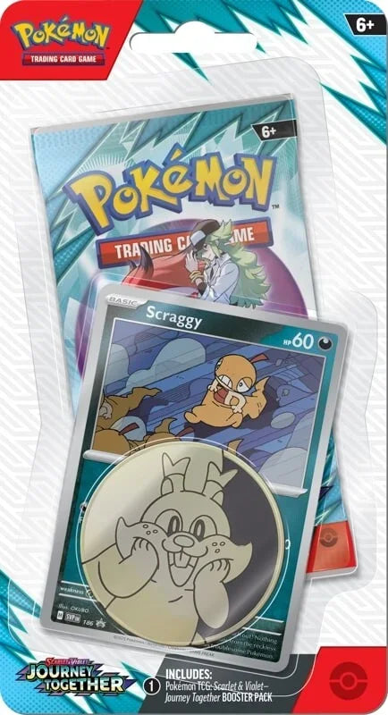 Pokemon TCG - Scarlet & Violet - Journey Together - Blister (Scraggy) The Card Vault Pokemon TCG - Scarlet & Violet - Journey Together - Blister (Scraggy) The Card Vault