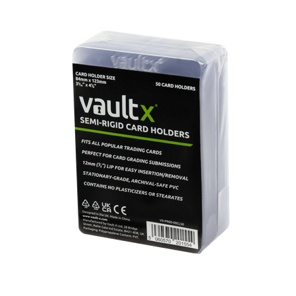 Vault X - Semi-Rigid Card Holders (50 Pack)