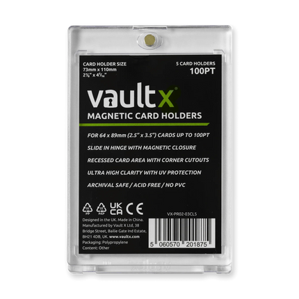 Vault X - Magnetic Card Holders 100pt (5 Pack)