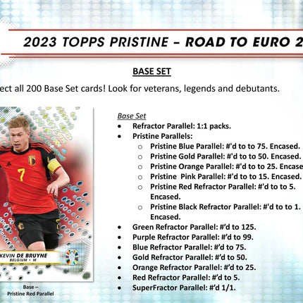 Topps - 2023 Road To Euros 2024 Pristine Football (Soccer) - Hobby Box