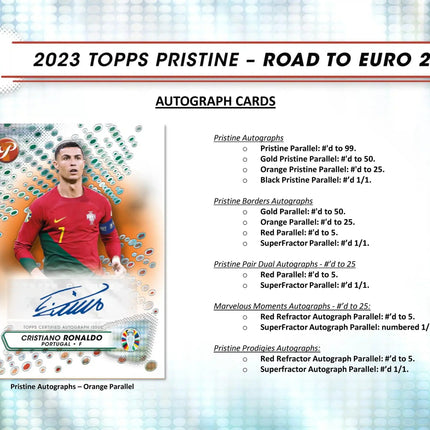 Topps - 2023 Road To Euros 2024 Pristine Football (Soccer) - Hobby Box