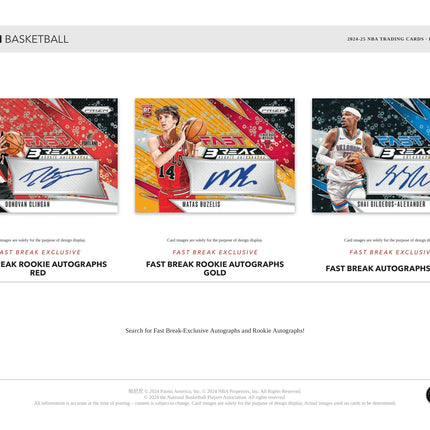 Panini - 2024/25 Prizm Fast Break Basketball (NBA) - Hobby Box