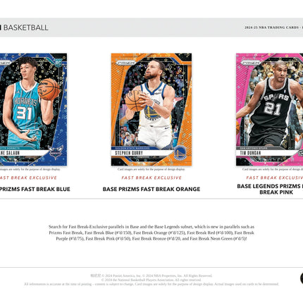 Panini - 2024/25 Prizm Fast Break Basketball (NBA) - Hobby Box