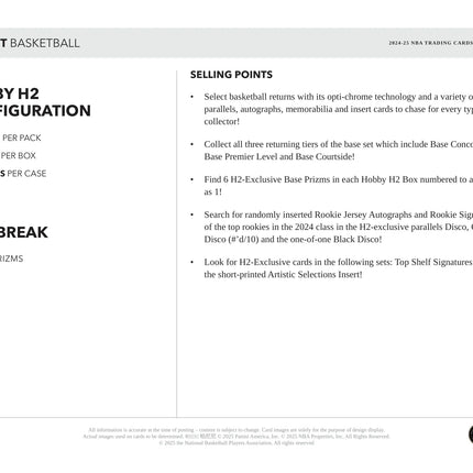 Panini - 2024/25 Select Basketball (NBA) - Hybrid H2 Box