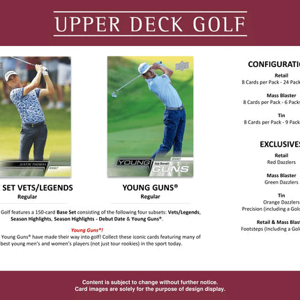 Upper Deck - 2024 Upper Deck Golf - Tin