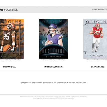 Panini - 2025 Origins American Football (NFL) - Hobby Box
