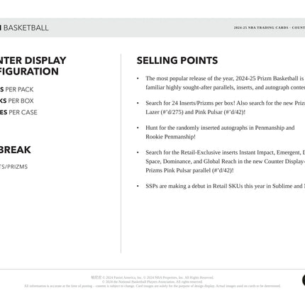 Panini - 2024/25 Prizm Basketball (NBA) - Retail Box