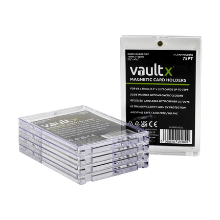 Vault X - Magnetic Card Holders 75pt (5 Pack)