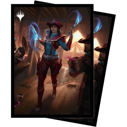 Outlaws of Thunder Junction Stella Lee, Wild Card Deck Protector Sleeves (100ct) for Magic: The Gathering