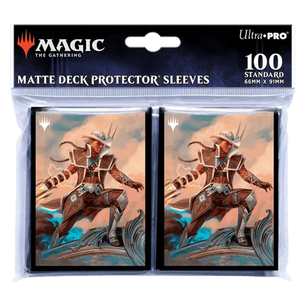 Outlaws of Thunder Junction Annie Flash, The Veteran Key Art Deck Protector Sleeves (100ct) for Magic: The Gathering