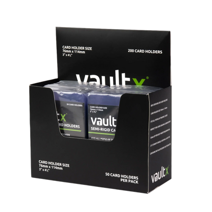 Vault X - Semi-Rigid Card Holders (200 Pack)