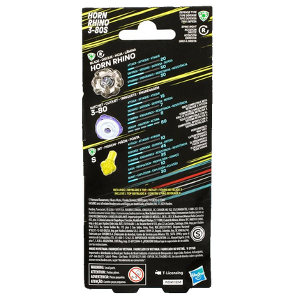 Beyblade X - Booster Pack Set - Horn Rhino 3-80S