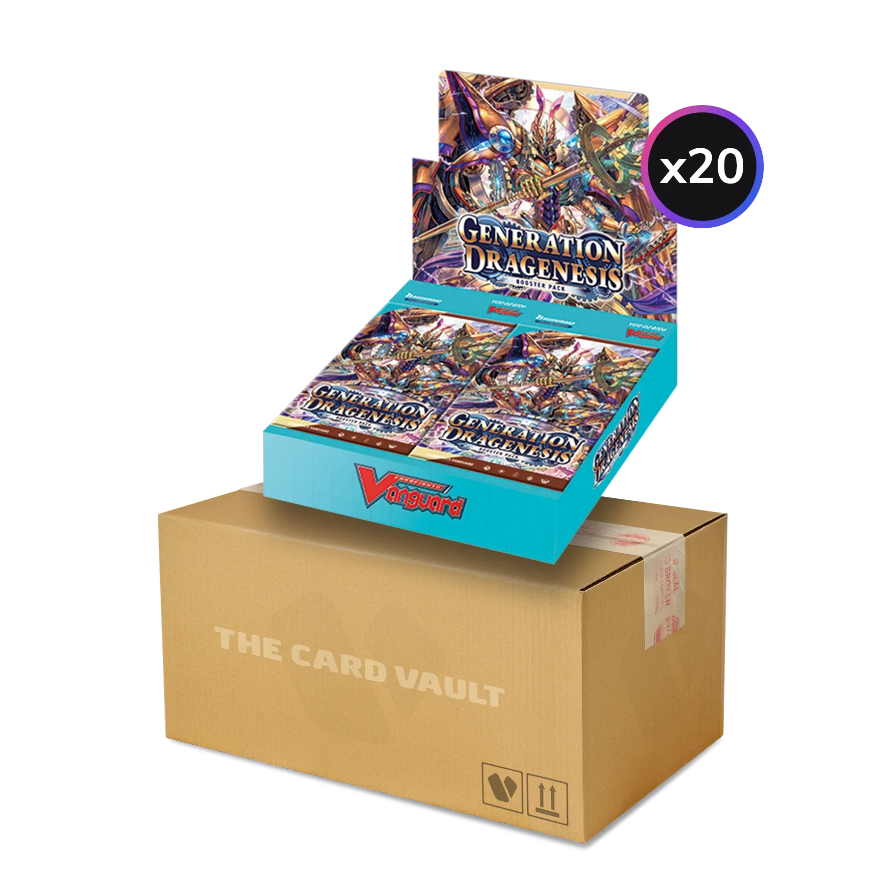 Cardfight!! Vanguard - Generation Dragenesis - Display Case (20x Booster Boxes) Cardfight!! Vanguard - Generation Dragenesis - Display Case (20x Booster Boxes)