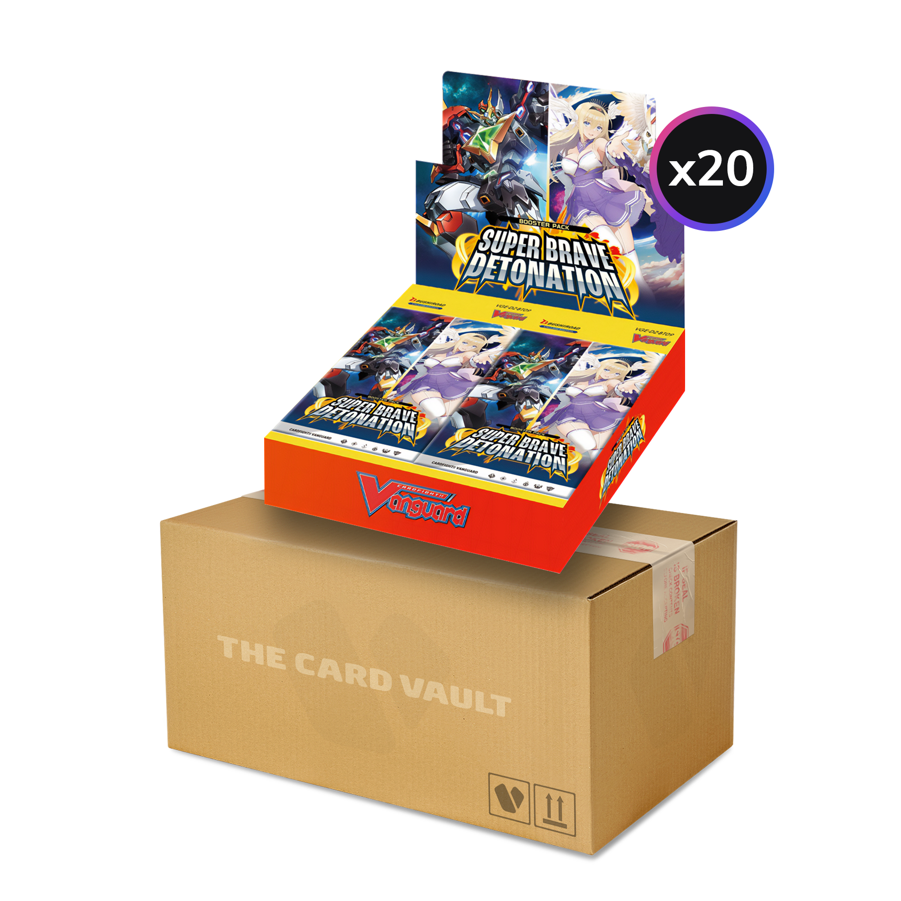 Cardfight!! Vanguard - Super Brave Detonation - Display Case (20x Booster Boxes) Cardfight!! Vanguard - Super Brave Detonation - Display Case (20x Booster Boxes)