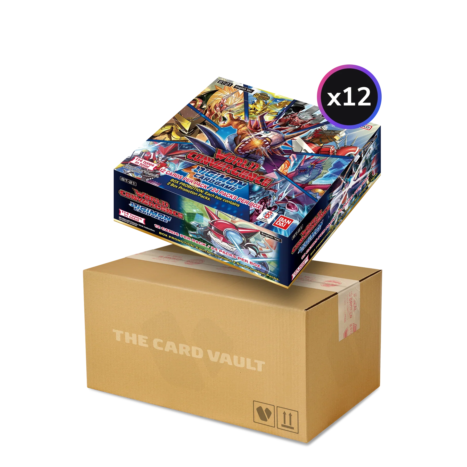 Digimon Card Game - World Convergence (BT21) - Display Case (12x Booster Boxes) Digimon Card Game - World Convergence (BT21) - Display Case (12x Booster Boxes)
