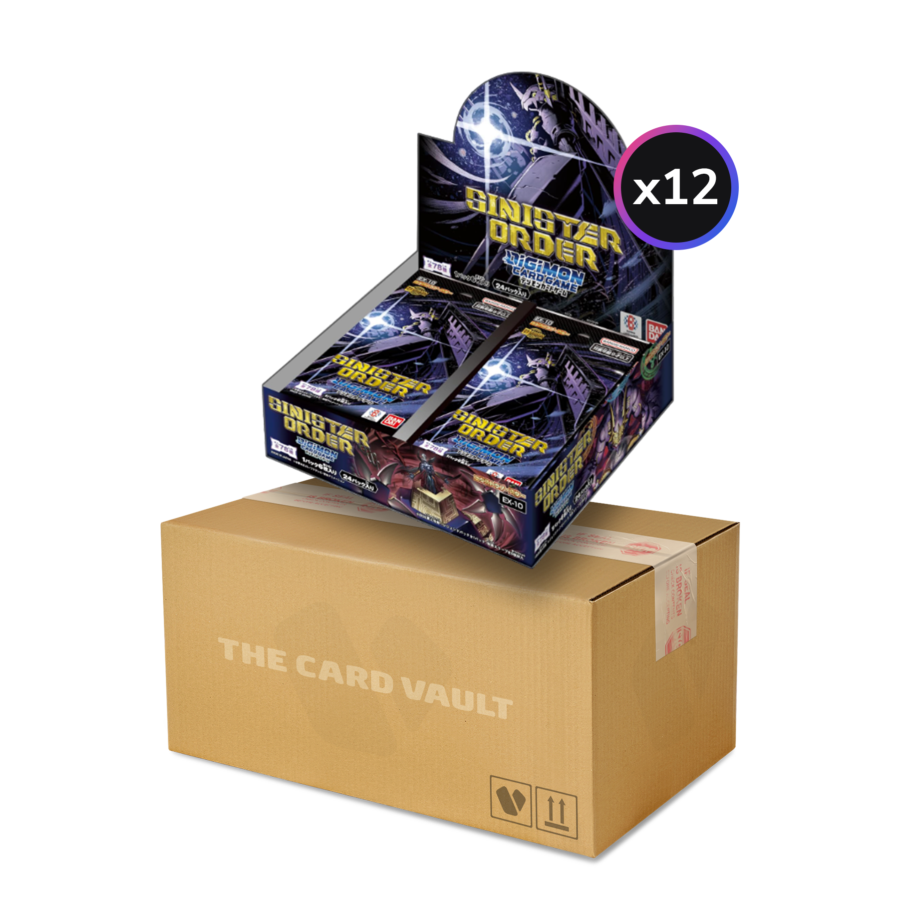 Digimon Card Game - Sinister Order (EX10) - Display Case (12x Booster Boxes) Digimon Card Game - Sinister Order (EX10) - Display Case (12x Booster Boxes)
