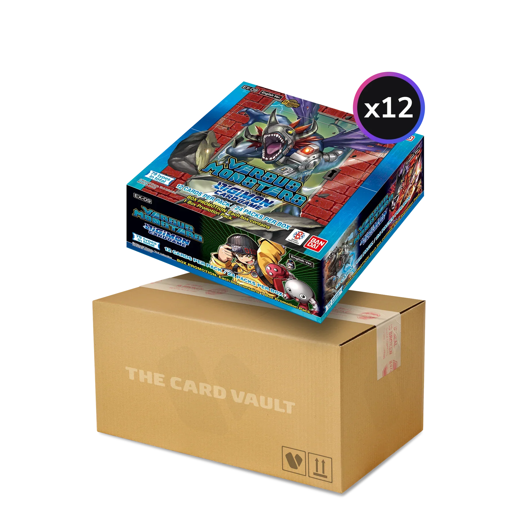 Digimon Card Game - Versus Monsters (EX09) - Display Case (12x Booster Boxes) Digimon Card Game - Versus Monsters (EX09) - Display Case (12x Booster Boxes)
