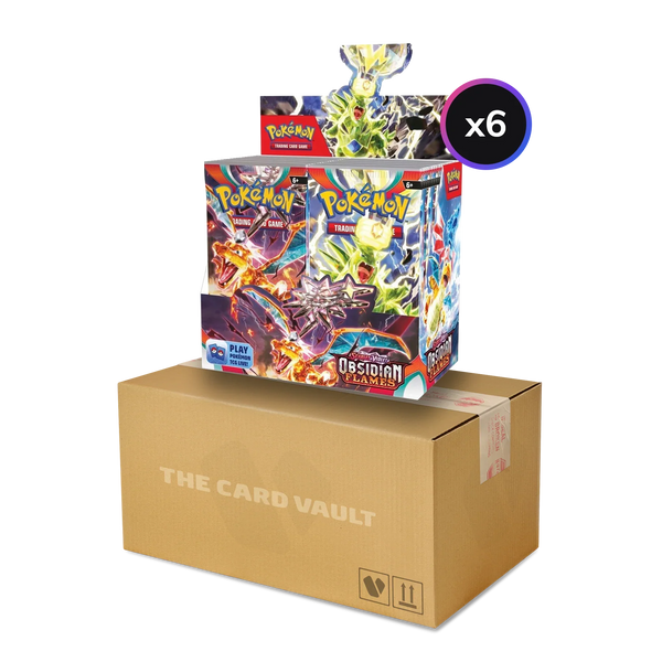 Pokemon TCG - Scarlet & Violet Obsidian Flames Display Case (6x Boxes) The Card Vault Pokemon TCG - Scarlet & Violet Obsidian Flames Display Case (6x Boxes) The Card Vault