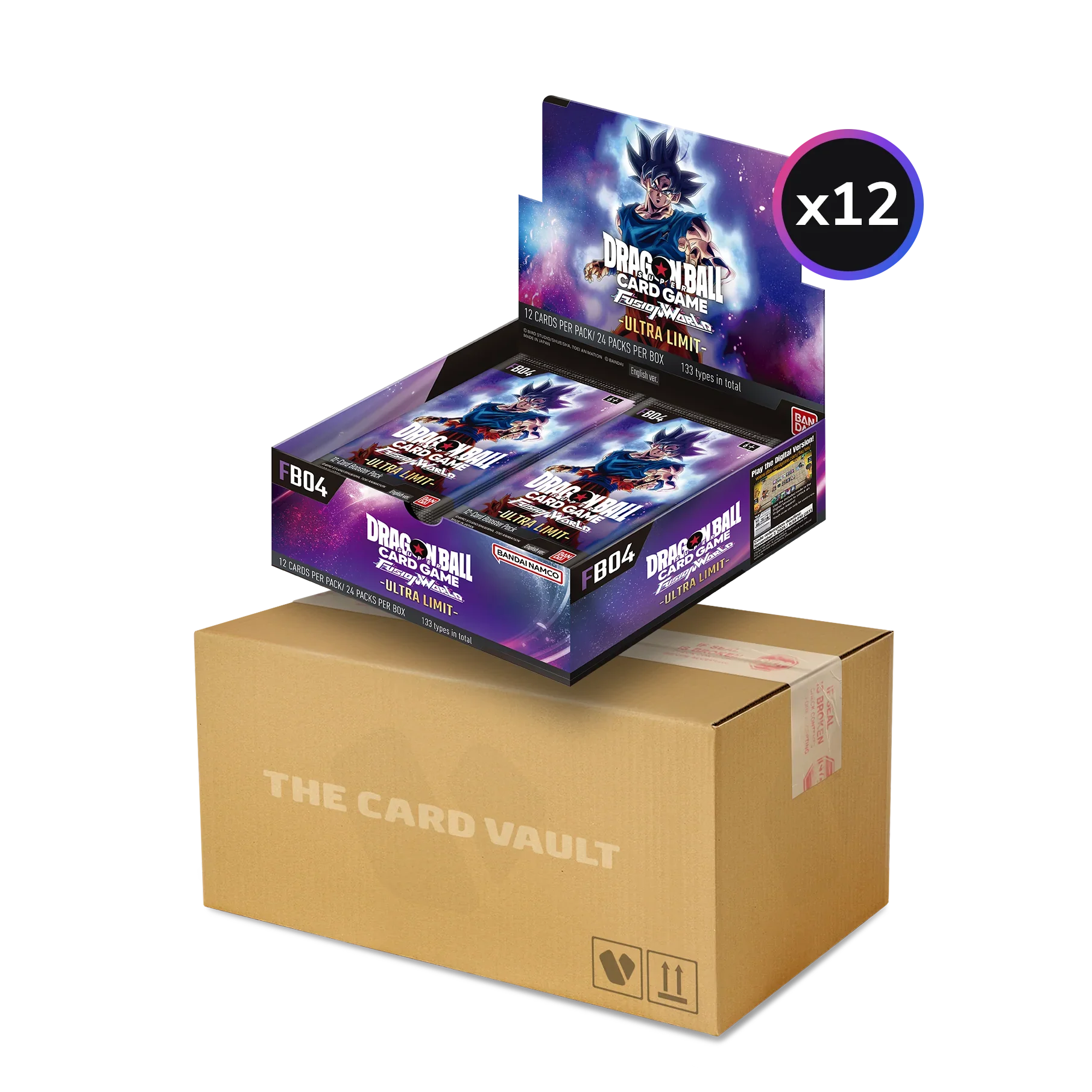 Dragon Ball Super CG - Fusion World (FB04) Display Case (12x Boxes) The Card Vault Dragon Ball Super CG - Fusion World (FB04) Display Case (12x Boxes) The Card Vault