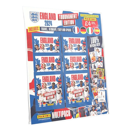 Panini - England 2024 Tournament Edition Football (Soccer) Sticker Collection - Multipack