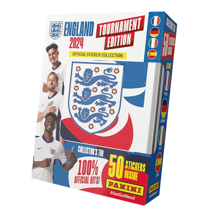 Panini - England 2024 Tournament Edition Football (Soccer) Sticker Collection - Pocket Tin