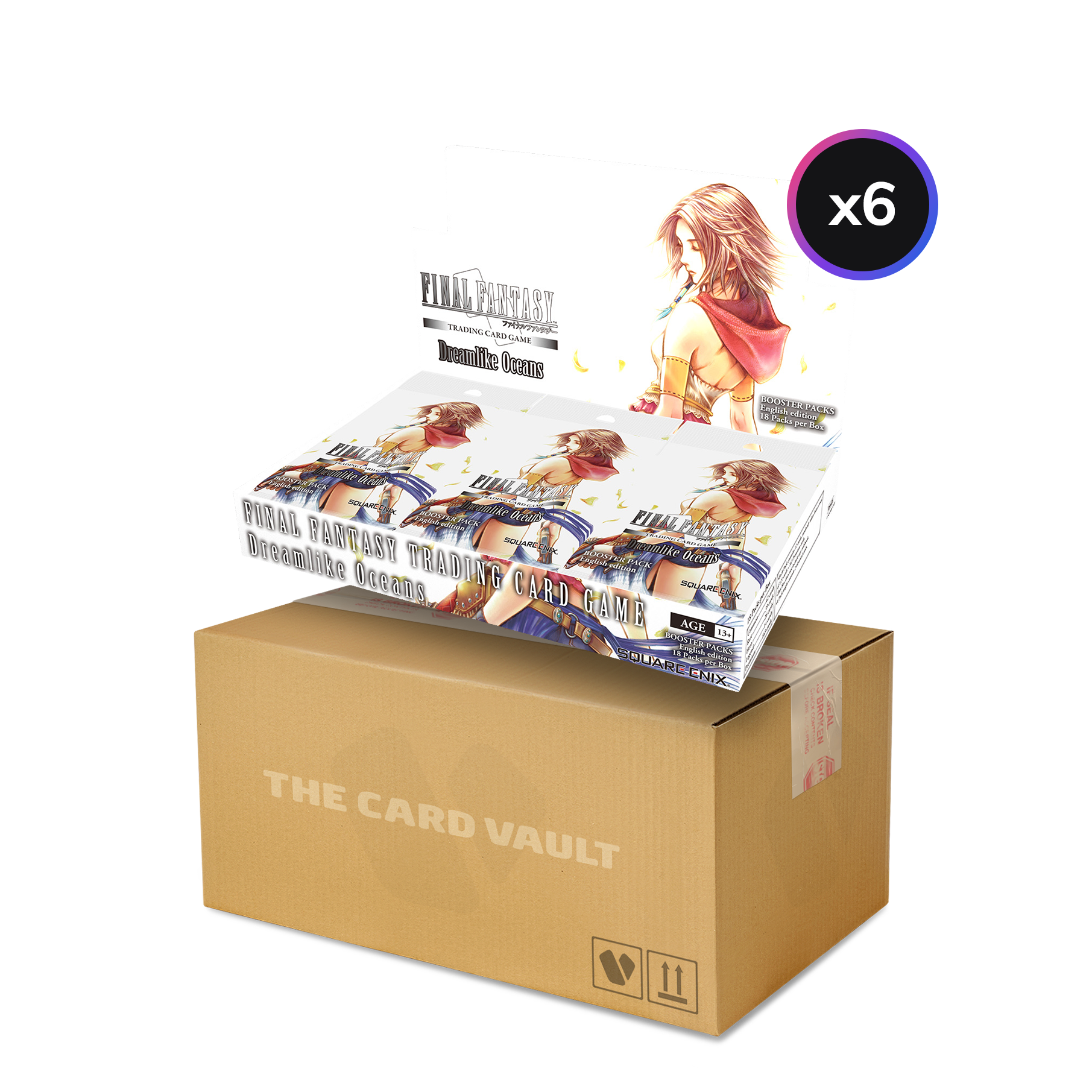 Final Fantasy TCG - Opus 28 - Dreamlike Oceans Display Case (6 Boxes) The Card Vault Final Fantasy TCG - Opus 28 - Dreamlike Oceans Display Case (6 Boxes) The Card Vault