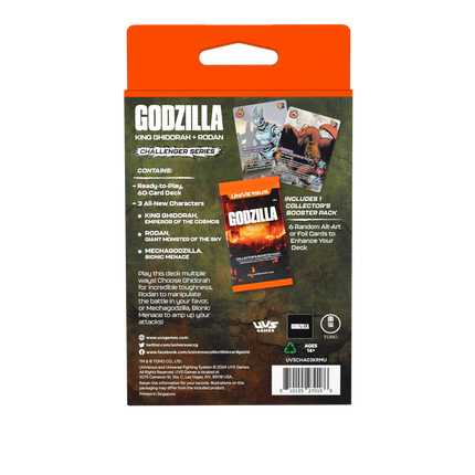 UniVersus CCG - Godzilla - King Ghidorah & Rodan Challenger Series Deck