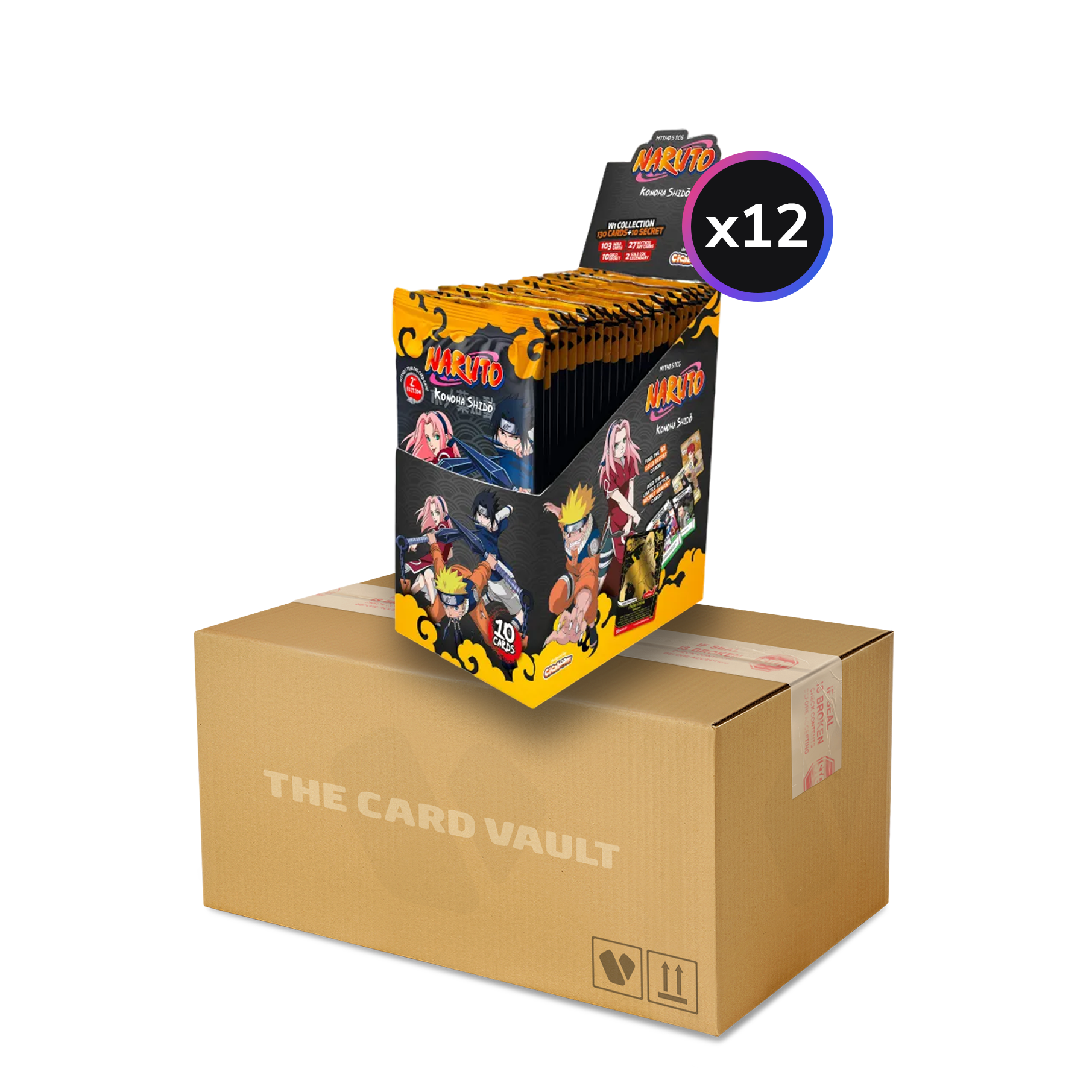 Naruto Mythos TCG - Set 01 - Konoha Shido - Display Case The Card Vault Naruto Mythos TCG - Set 01 - Konoha Shido - Display Case The Card Vault