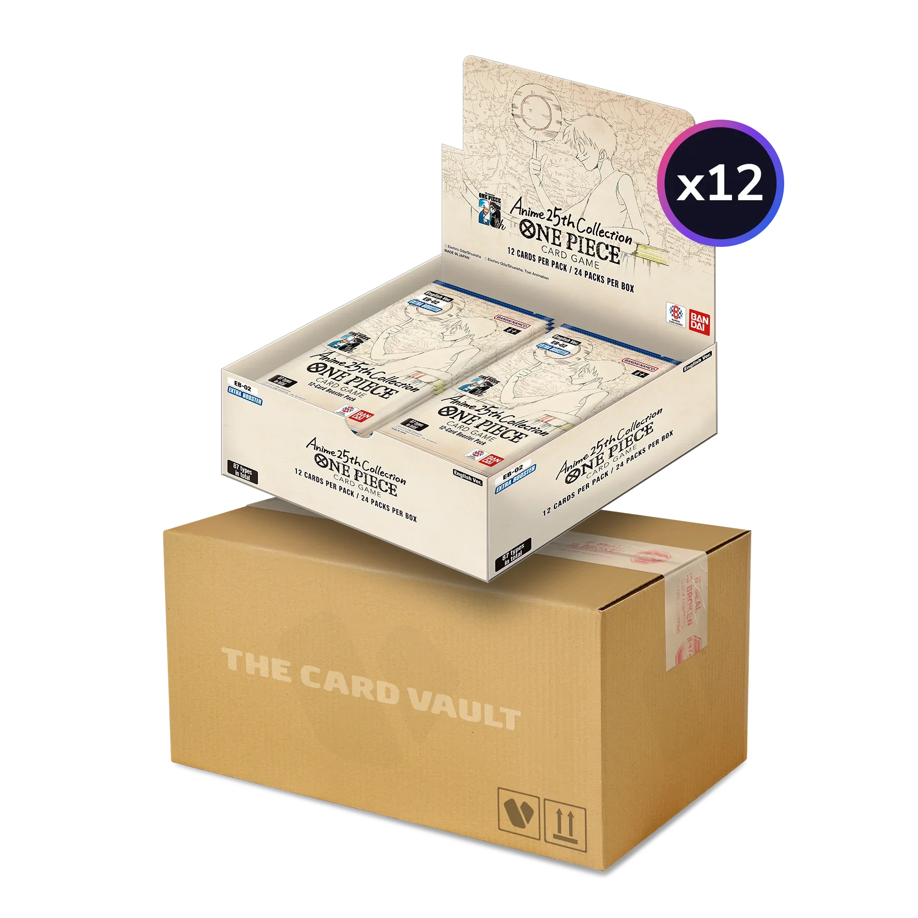 One Piece TCG - Extra Booster Box - Anime 25th Collection (EB-02) Case The Card Vault One Piece TCG - Extra Booster Box - Anime 25th Collection (EB-02) Case The Card Vault