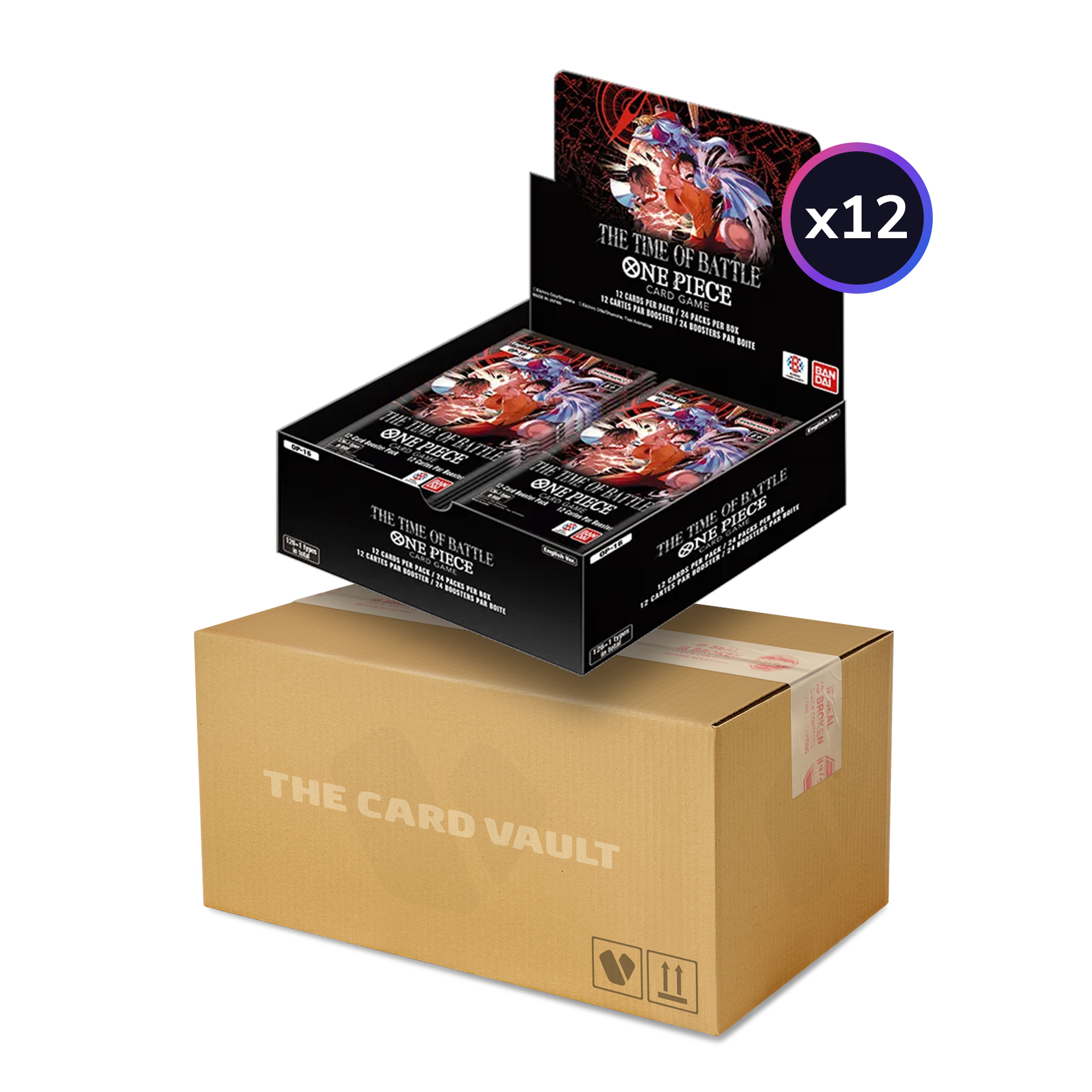 One Piece TCG - The Time Of Battle (OP-16) - Display Case (12x Boxes) The Card Vault One Piece TCG - The Time Of Battle (OP-16) - Display Case (12x Boxes) The Card Vault