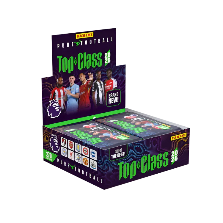 Panini - 2025 Premier League Top Class Football Booster Box (24 Packs) The Card Vault Panini - 2025 Premier League Top Class Football Booster Box (24 Packs) The Card Vault