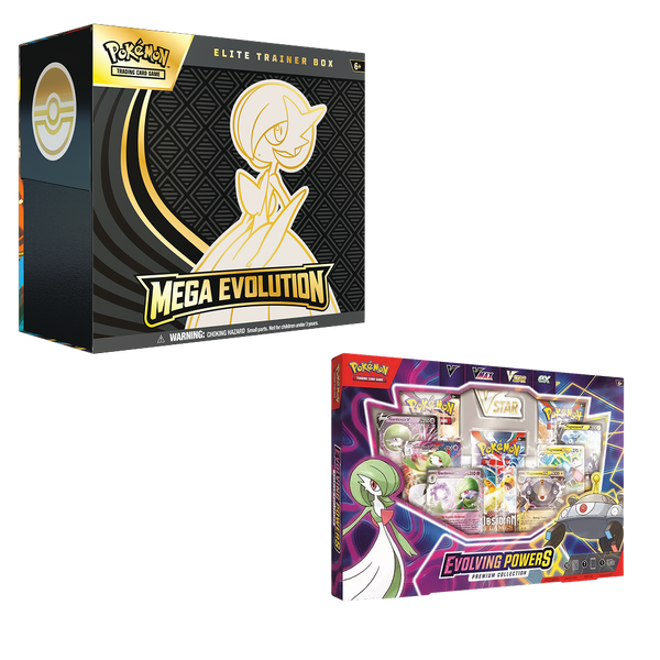 Evolving Powers Collection Box & Mega Evolution ETB (Gardevoir) Bundle –  The Card Vault