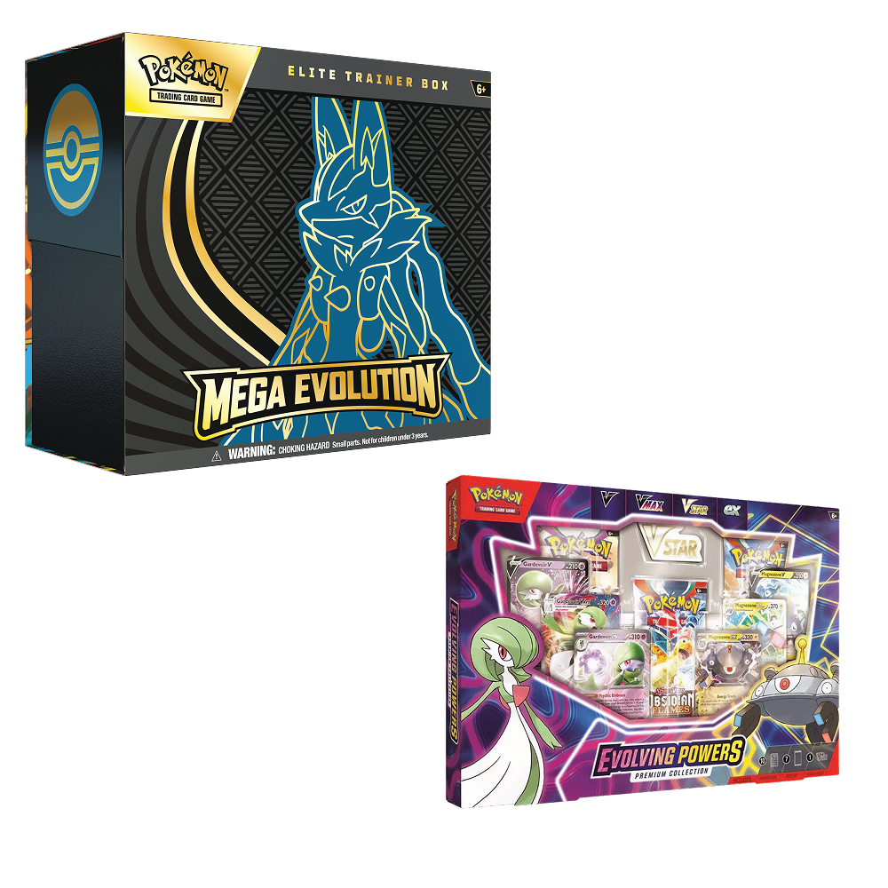 pokémon trading card game evolving powers premium collection Evolving Powers Collection Box & Mega Evolution ETB (Lucario)