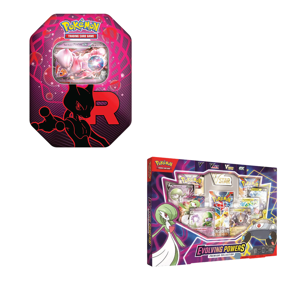 Pokemon TCG - Evolving Powers Collection Box & Team Rocket Tin Bundle The Card Vault Pokemon TCG - Evolving Powers Collection Box & Team Rocket Tin Bundle The Card Vault