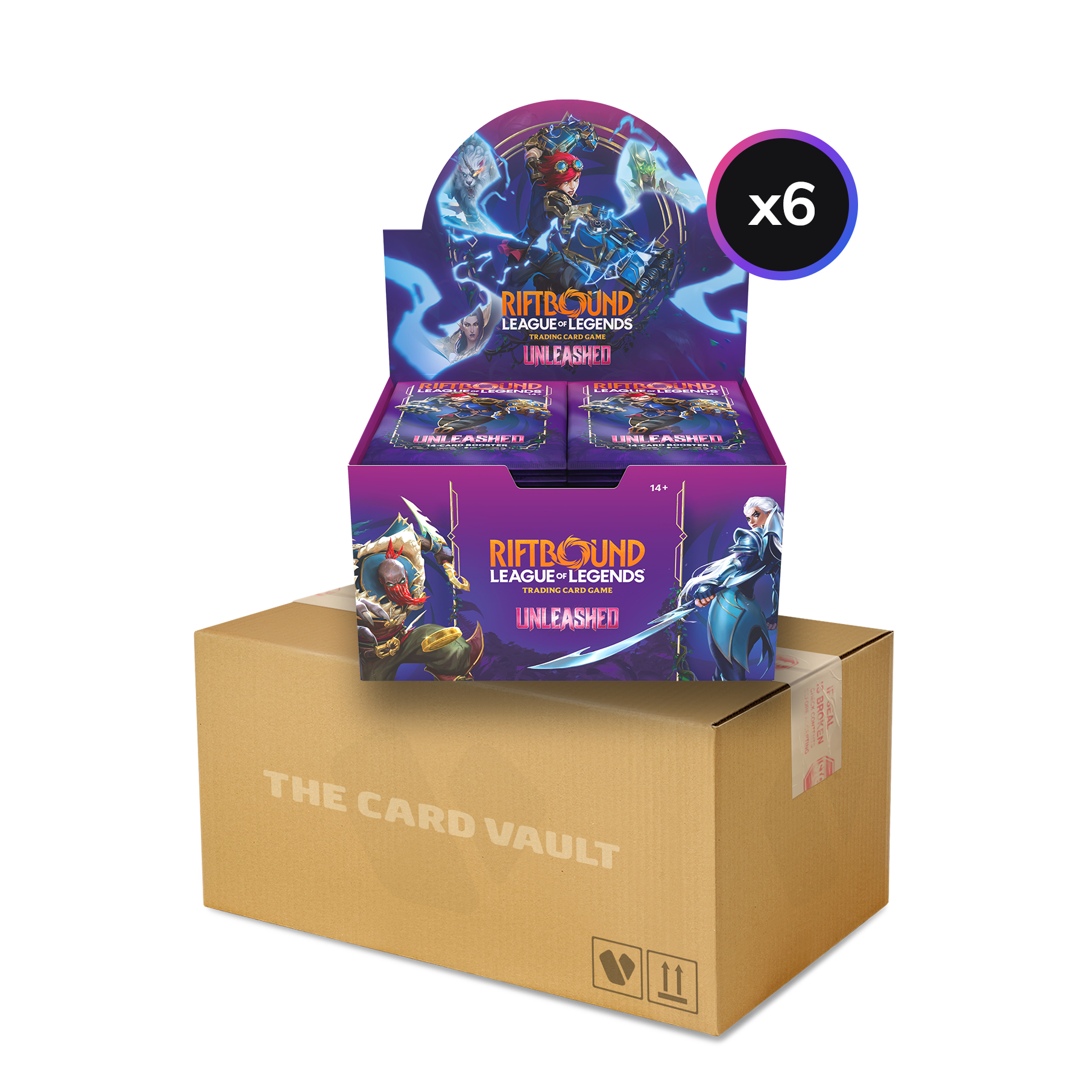 Riftbound: League of Legends TCG - Set 03 - Unleashed - Display Case (6x Booster Boxes) Riftbound: League of Legends TCG - Set 03 - Unleashed - Display Case (6x Booster Boxes)