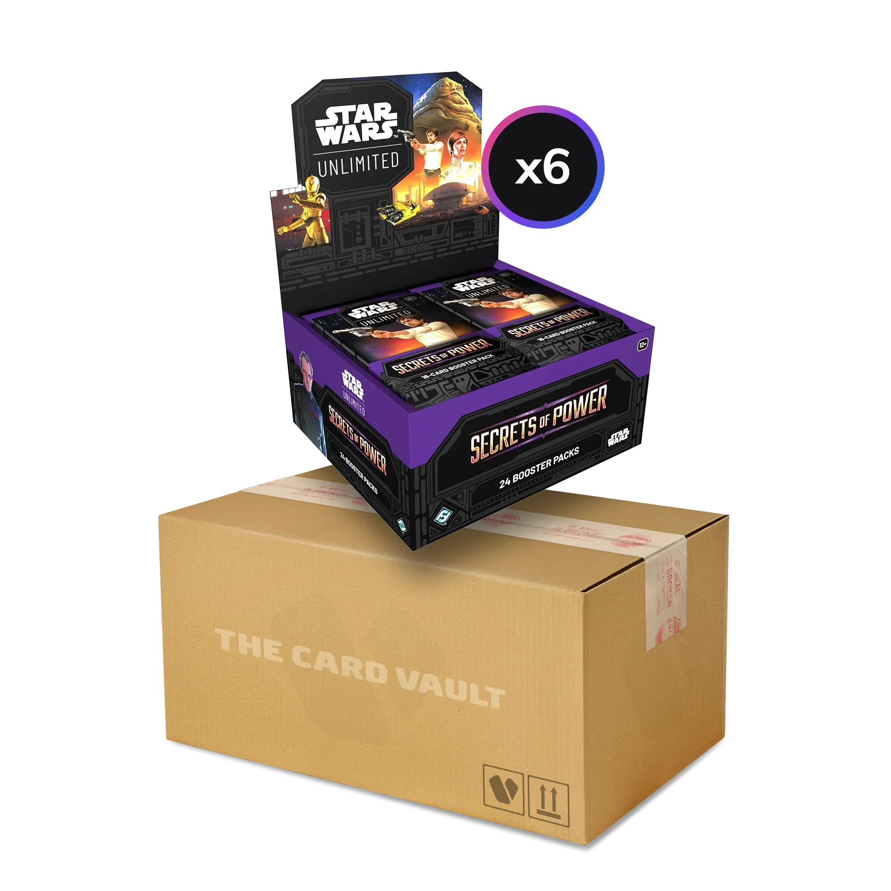 Star Wars: Unlimited - Secrets of Power - Display Case (6x Boxes) The Card Vault Star Wars: Unlimited - Secrets of Power - Display Case (6x Boxes) The Card Vault