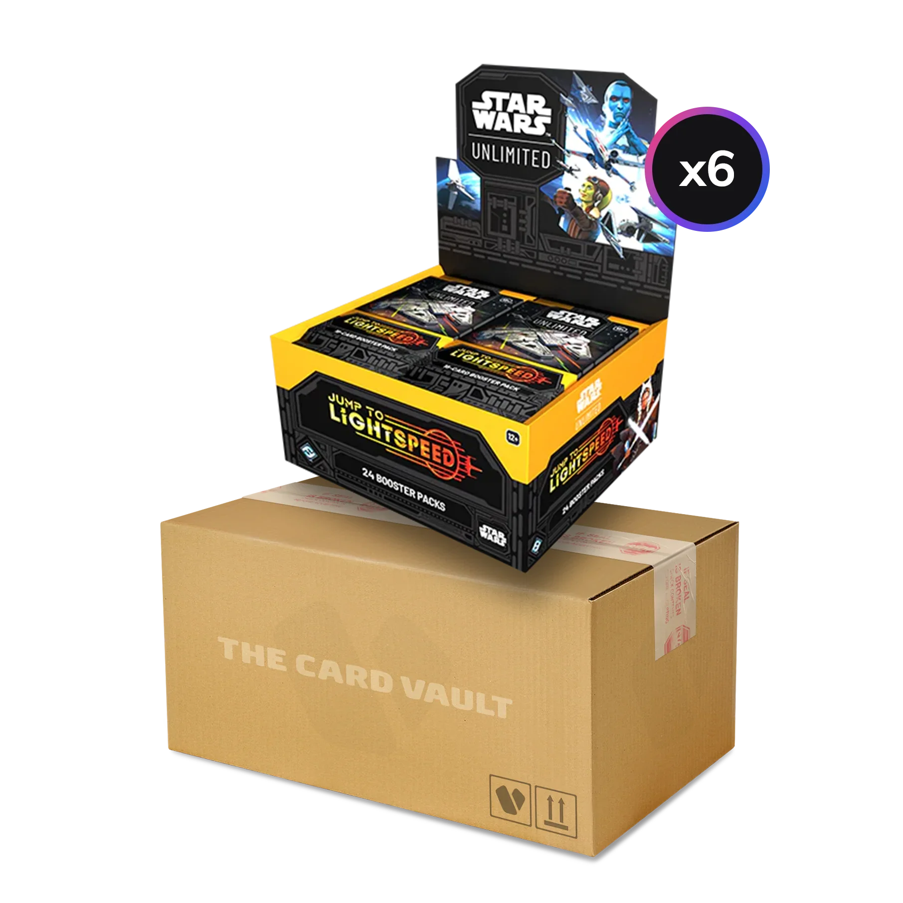 Star Wars: Unlimited - Jump to Lightspeed - Display Case (6x Boxes) The Card Vault Star Wars: Unlimited - Jump to Lightspeed - Display Case (6x Boxes) The Card Vault