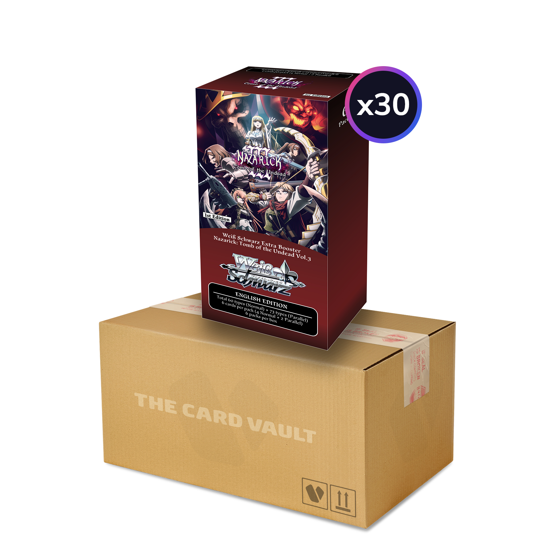 nazarick tomb of the undead booster box PRE-ORDER Weiss Schwarz: Nazarick: Tomb of the Undead Vol.3