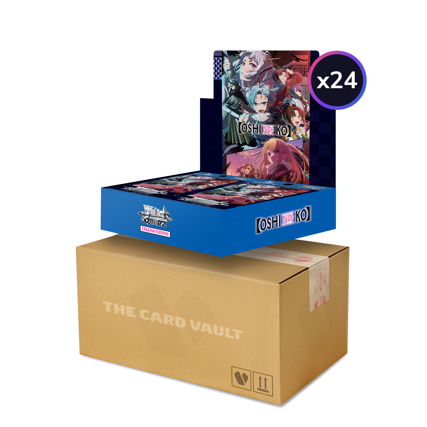Weiss Schwarz - OSHI NO KO Vol. 2 - Display Case (24x Booster Boxes) The Card Vault Weiss Schwarz - OSHI NO KO Vol. 2 - Display Case (24x Booster Boxes) The Card Vault