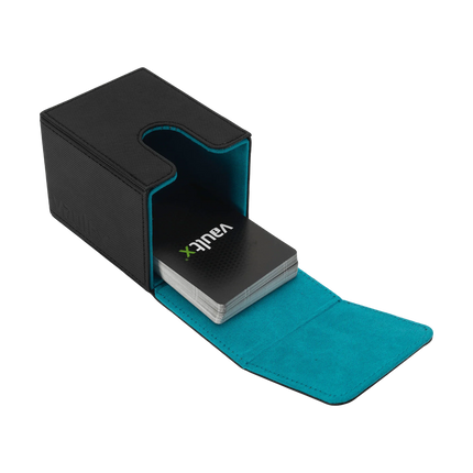 Vault X - Large Exo-Tec® Deck Box - Black/Electric Blue