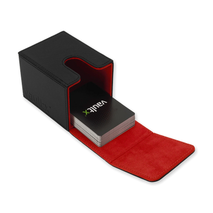 Vault X - Large Exo-Tec® Deck Box - Black/Electric Red