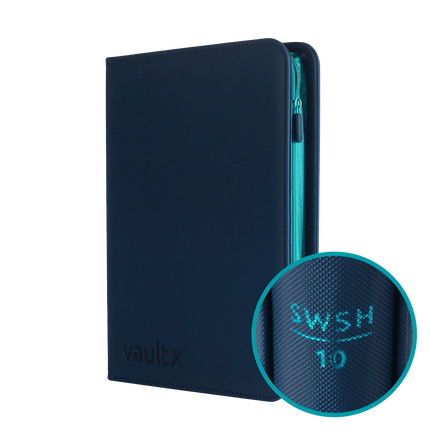 Vault X - 9-Pocket Exo-Tec® Zip Binder - SWSH10 - Blue