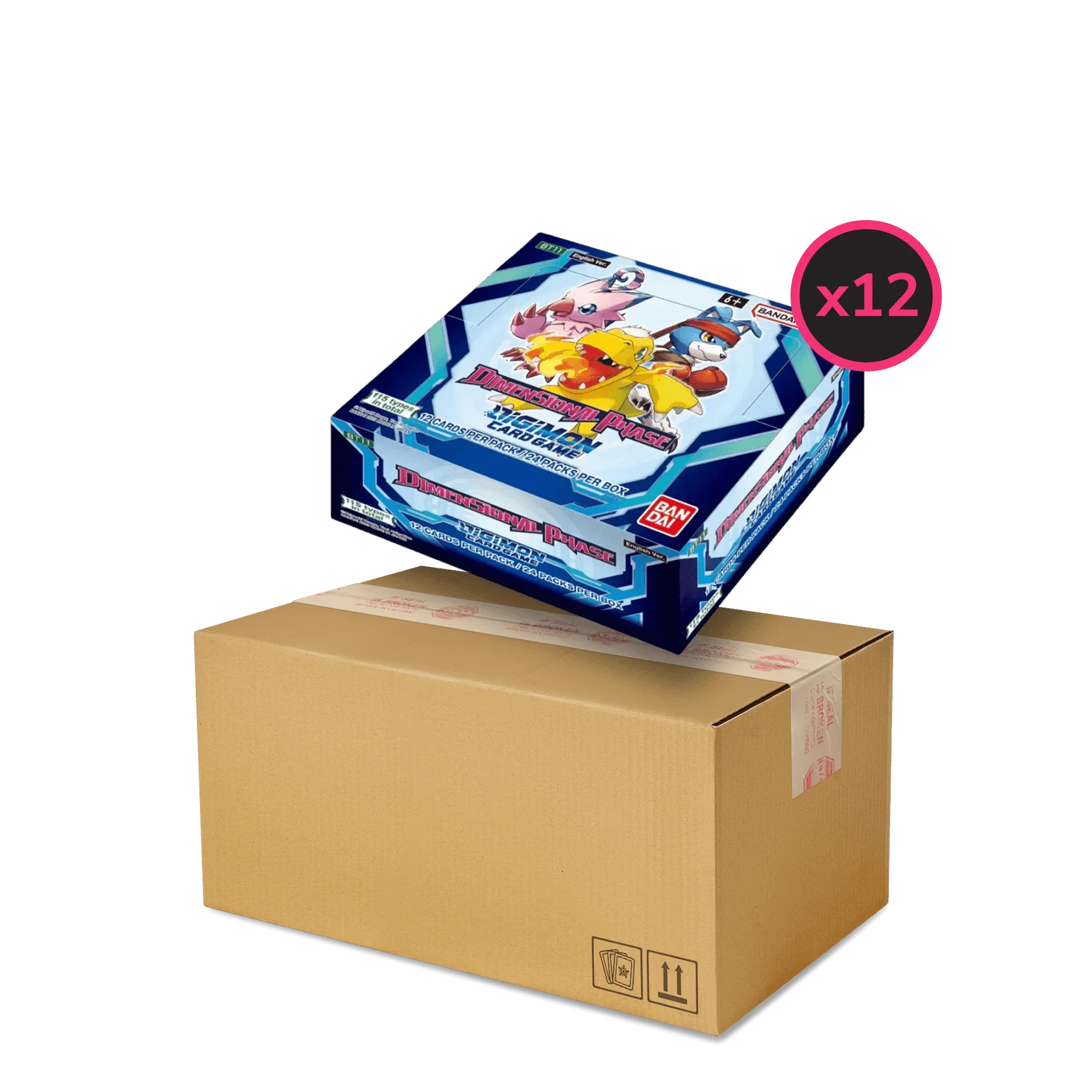 Digimon Card Game - Dimensional Phase (BT11) Display Case (12x Boxes) The Card Vault Digimon Card Game - Dimensional Phase (BT11) Display Case (12x Boxes) The Card Vault