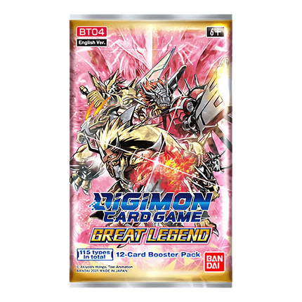 Digimon Card Game: Great Legend (BT04) Booster Box - The Card Vault