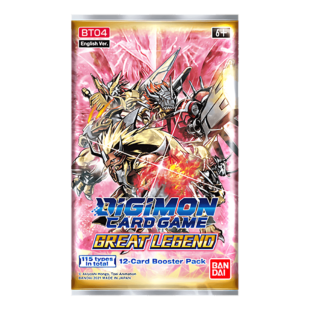 Digimon Card Game: Great Legend (BT04) Booster Pack - The Card Vault