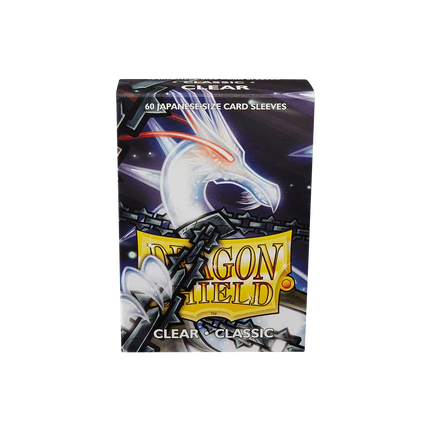 Dragon Shield - Classic Sleeves - Japanese Size - 60pk - Clear - The Card Vault
