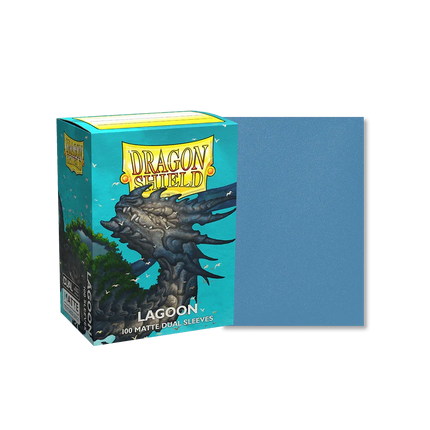 Dragon Shield - Dual Matte Sleeves - Standard Size - 100pk - Lagoon - The Card Vault
