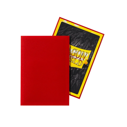 Dragon Shield - Matte Sleeves - Japanese Size - 60pk - Crimson - The Card Vault